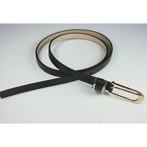 

Women's Waist Belt Leather Belt Solid Colored