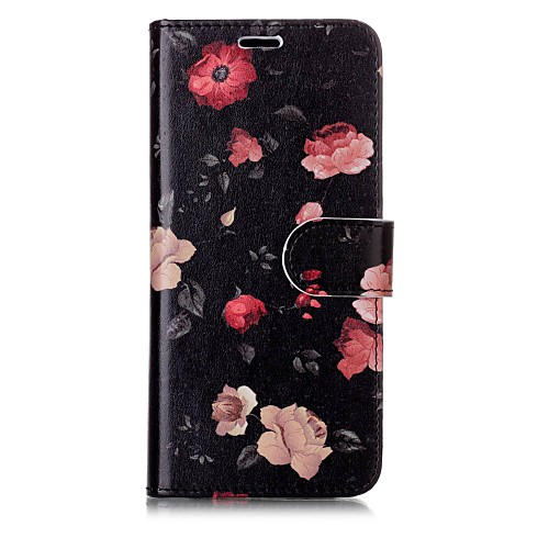 

Case For Samsung Galaxy S8 Plus / S8 / S7 edge Wallet / Card Holder / Flip Full Body Cases Flower Hard PU Leather