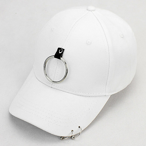 

Cotton Baseball Cap Spring, Fall, Winter, Summer White Black