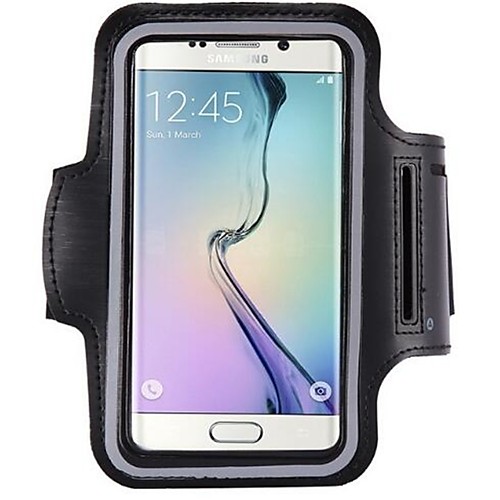 

Кейс для Назначение Samsung S9 / S8 Водонепроницаемый / Спортивные повязки / Нарукавная повязка Чехол Однотонный Мягкий пластик для S9 / S8 / S7 edge
