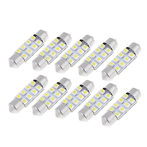 

Car LED Interior Lights Double Claw Light Bulbs 50 lm SMD 3528 1 W 8 For universal General Motors All years 10pcs