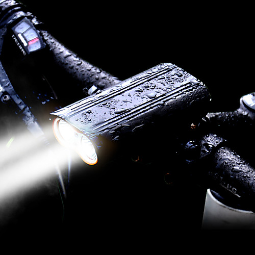 

LED Bike Light Front Bike Light LED Mountain Bike MTB Bicycle Cycling Waterproof 360° Rotation Multiple Modes Super Bright 2400 lm Rechargeable USB 18650 lithium battery White Cycling / Bike