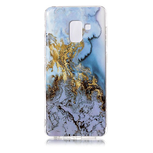 

Case For Samsung Galaxy A8 2018 IMD / Pattern Back Cover Marble Soft TPU