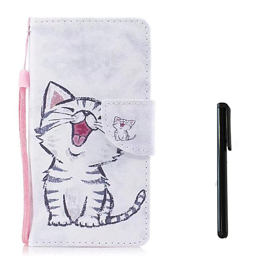 

Case For Samsung Galaxy J7 (2017) / J5 (2017) / J5 (2016) Wallet / Card Holder / Flip Full Body Cases Cat Hard PU Leather