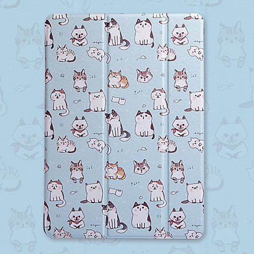 

Case For Apple iPad Pro 10.5 / iPad (2017) with Stand / Auto Sleep / Wake Up Animal Hard PU Leather