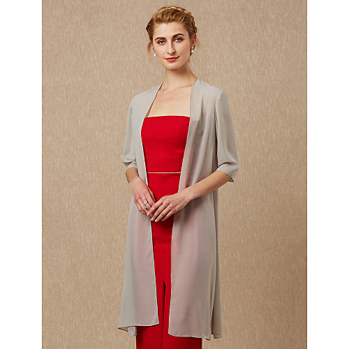 

Half Sleeve Coats / Jackets Chiffon Wedding / Party / Evening Women's Wrap With