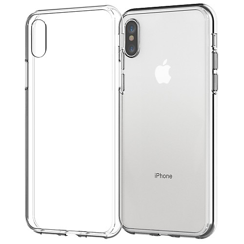 

Кейс для Назначение Apple iPhone X / iPhone 8 Plus Прозрачный Кейс на заднюю панель Однотонный Мягкий ТПУ для iPhone X / iPhone 8 Pluss / iPhone 8