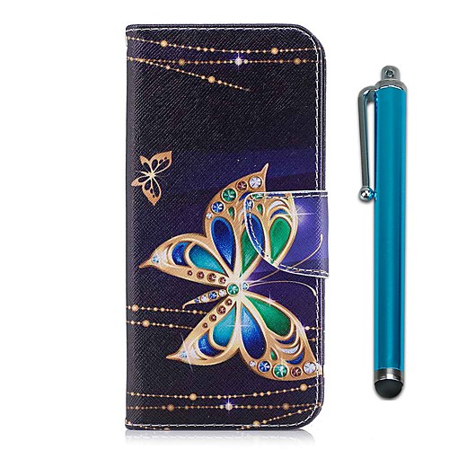 

Phone Case For Samsung Galaxy Full Body Case J7 J5 J5 (2016) J3 J3 (2016) Wallet Card Holder with Stand Butterfly Hard PU Leather