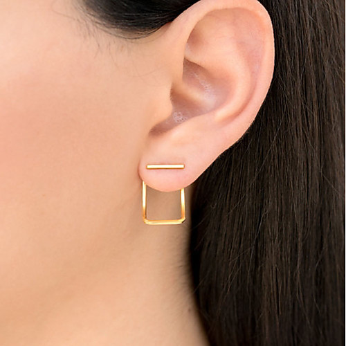 

Women's Stud Earrings Jacket Earrings Ladies Fashion Small Earrings Jewelry Rose Gold / Silver / Gold For Daily Holiday