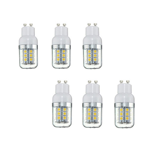 

6pcs 3W 280lm GU10 LED Corn Lights 27 LEDs SMD 5050 Warm White 220-240V