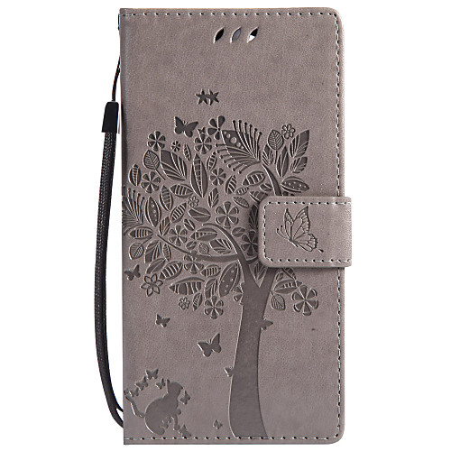 

Case For Sony Xperia XZ1 Compact / Xperia L2 Wallet / Card Holder / with Stand Full Body Cases Cat / Tree Hard PU Leather for Sony Xperia Z5 Premium / Sony Xperia Z5 / Z5 Mini