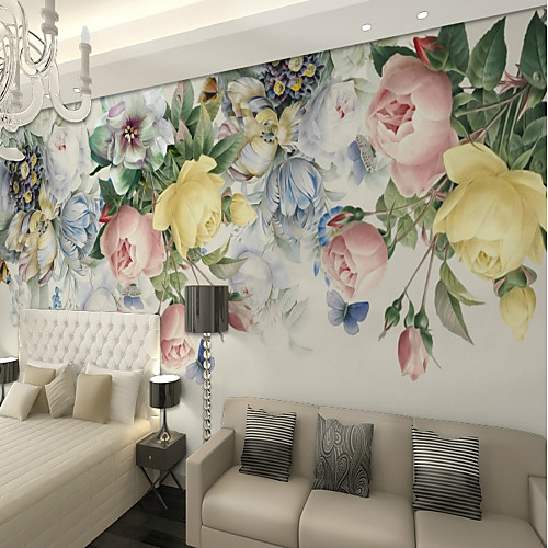 

Mural Wallpaper Wall Sticker Covering Print Adhesive Required Blossom Flower Canvas Home Décor