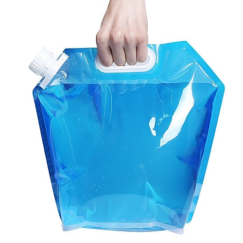 

Camping Collapsible Bucket 5 L 2 sets BPA Free Lightweight Travel Folding Plastic for Outdoor Camping Transparent Blue