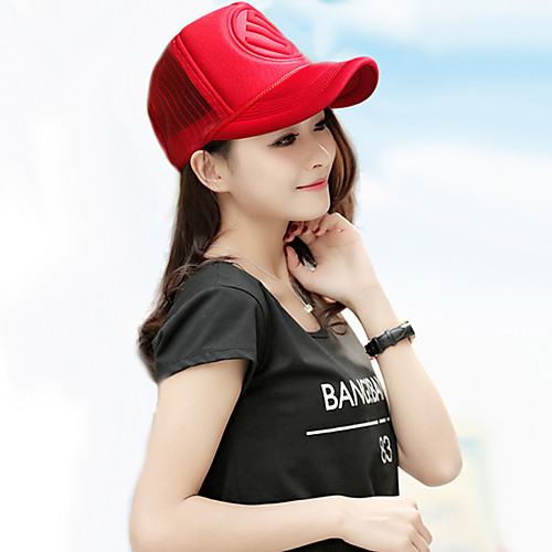 

Unisex Work Cotton Ski Hat Baseball Cap Sun Hat-Solid Colored Spring Fall Black Red Purple