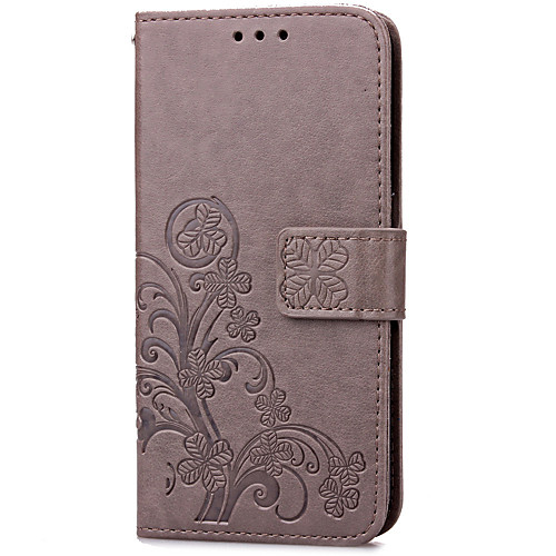 

Phone Case For Samsung Galaxy Full Body Case Leather Flip S7 edge S7 Card Holder with Stand Flip Flower / Floral Hard PU Leather