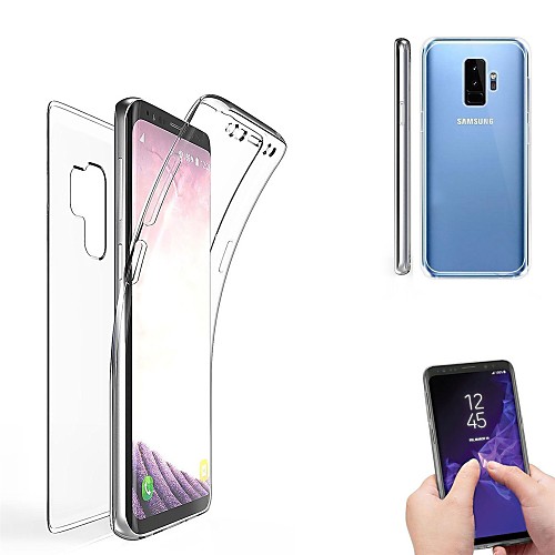 

Phone Case For Samsung Galaxy Full Body Case Silicone S9 S9 Plus S8 Plus S8 S7 edge S7 S6 edge plus S6 edge S6 Translucent Solid Color Soft Silicone