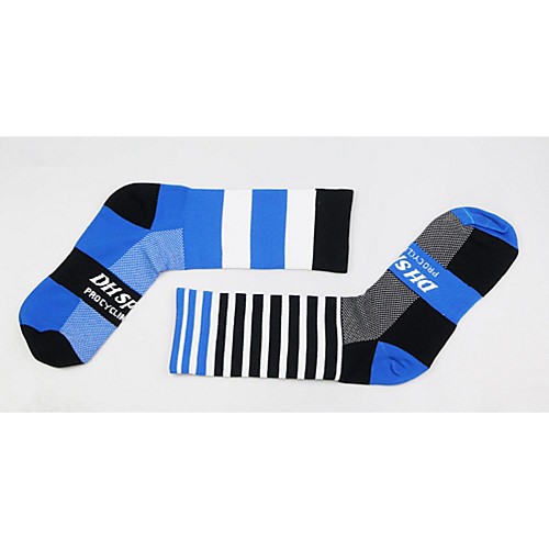 

Compression Socks Athletic Sports Socks Cycling Socks Men's Women's Cycling / Bike Bike / Cycling Anatomic Design Breathability Limits Bacteria 1 Pair Stripes Letter & Number Nylon Elastane Green