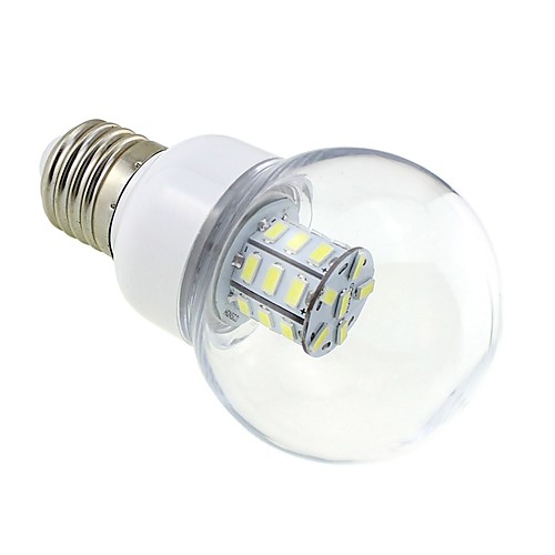 

1 Piece 4W E27 LED Bubble Bulb 27 SMD 5730 DC /AC 12V - 24V Warm / Cold White for RV Ship