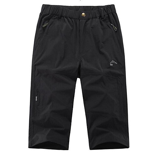 

Men's Running Cropped Pants Running Capri Pants Sports & Outdoor Shorts Capris Elastane Fitness Gym Workout Workout Exercise Quick Dry Anatomic Design Stretchy Plus Size Sport Black Army Green Khaki