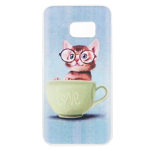 

Case For Samsung Galaxy S8 Plus / S8 / S7 edge Pattern Back Cover Cat Soft TPU