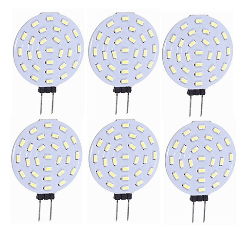 

6pcs 1.5 W LED Bi-pin Lights 160 lm G4 T 27 LED Beads SMD 4014 Decorative Warm White White 12 V