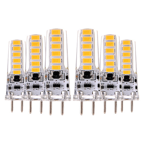 

YWXLIGHT 6pcs 4 W LED Bi-pin Lights 300-400 lm GY6.35 T 12 LED Beads SMD 5730 Decorative Warm White Cold White 12-24 V 12 V