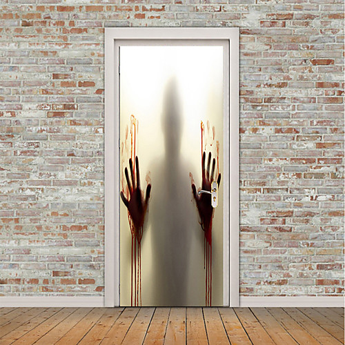 

Landscape / 3D Wall Stickers Plane Wall Stickers / 3D Wall Stickers Door Stickers, Vinyl Home Decoration Wall Decal Wall / Window Decoration 1pc / Re-Positionable