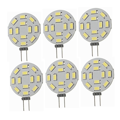 

6pcs 1.5 W LED Bi-pin Lights 360 lm G4 T 12 LED Beads SMD 5730 Decorative Warm White Cold White 12-24 V