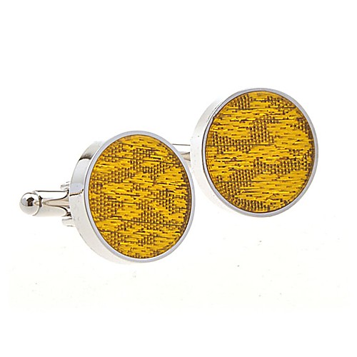 

Cufflinks Simple Casual Brooch Jewelry Yellow Silver For Wedding Daily