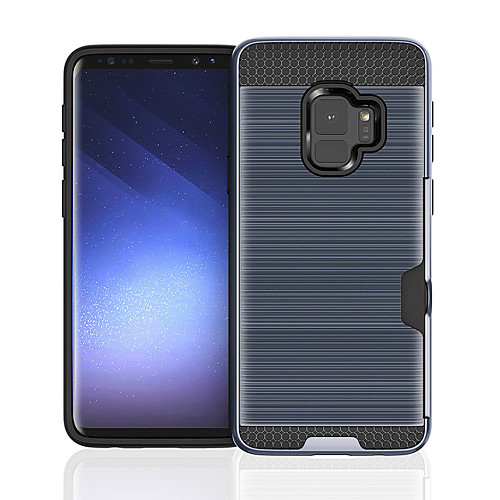 

Кейс для Назначение SSamsung Galaxy S9 Plus / S9 Бумажник для карт / Защита от удара Кейс на заднюю панель Однотонный Твердый ПК для S9 / S9 Plus / S8 Plus