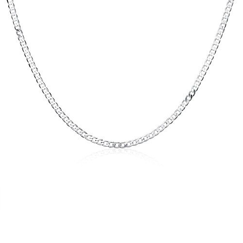 

Men's Women's Chain Necklace Geometrical Copper Silver Plated Silver Necklace Jewelry For Daily Work