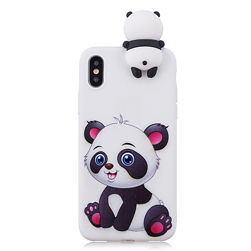 

Phone Case For Apple Back Cover iPhone XR iPhone XS iPhone XS Max iPhone X iPhone 8 Plus iPhone 8 iPhone 7 Plus iPhone 7 iPhone 6s Plus iPhone 6s Shockproof Pattern DIY Cartoon 3D Cartoon Panda Soft