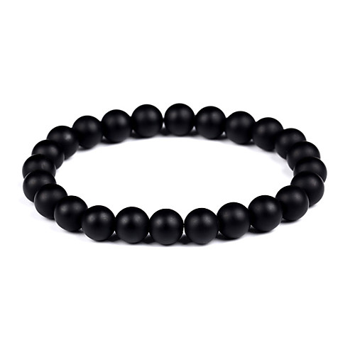 

Men's / Women's Onyx / Black Matte Strand Bracelet / Bracelet - Vintage, Bohemian, Fashion Bracelet Black For Gift / Daily