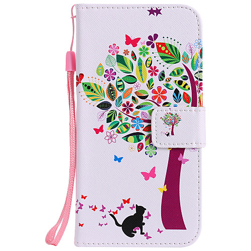

Case For Huawei P10 Plus / P10 Lite / P10 Wallet / Card Holder / with Stand Full Body Cases Cat / Tree Hard PU Leather