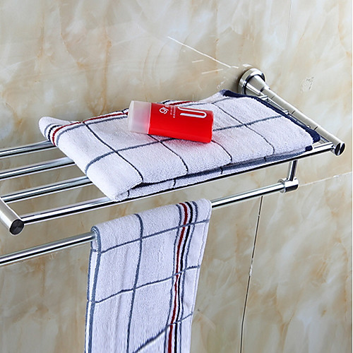 

Towel Bar Contemporary Aluminum 1 pc - Hotel bath Double