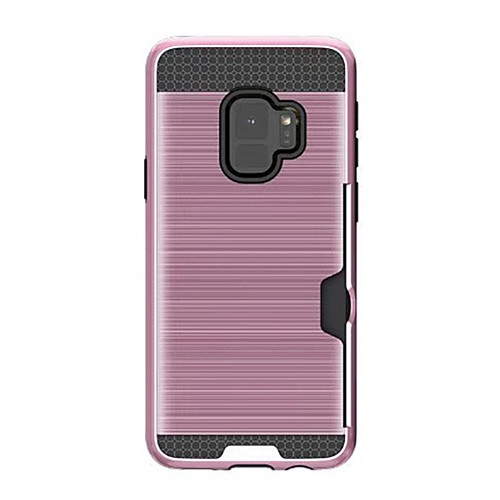 

Case For Samsung Galaxy A8 2018 / A8 2018 Card Holder Back Cover Solid Colored Hard Silicone