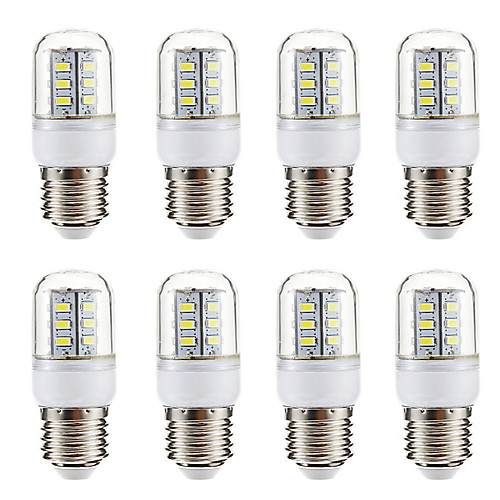 

8pcs 3 W LED Corn Lights 270 lm E14 E26 / E27 24 LED Beads SMD 5730 Warm White White 220-240 V