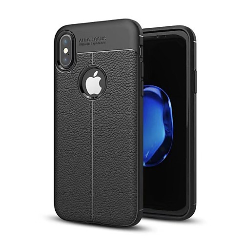 

Case For Apple iPhone X / iPhone 8 Plus / iPhone 7 Plus Shockproof Back Cover Solid Colored Soft TPU