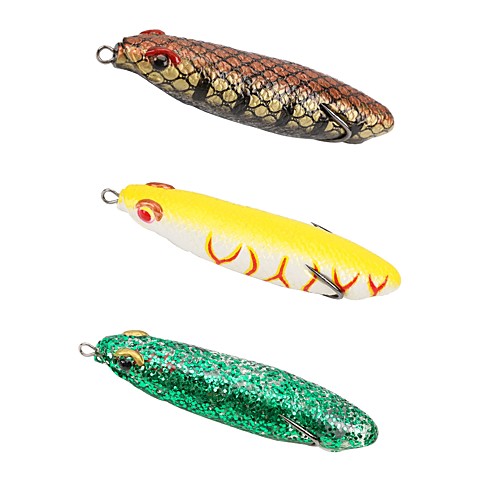 

1 pcs Fishing Lures Frog Floating Bass Trout Pike Sea Fishing Bait Casting Spinning