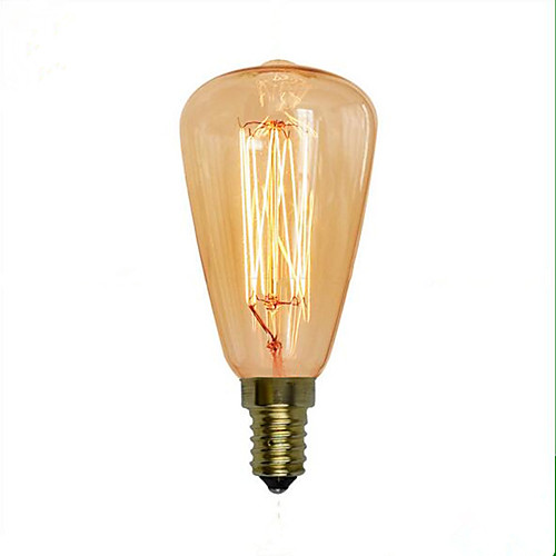 

1pc 40 W E14 ST48 Warm White 2300 k Retro / Decorative Incandescent Vintage Edison Light Bulb 220-240 V