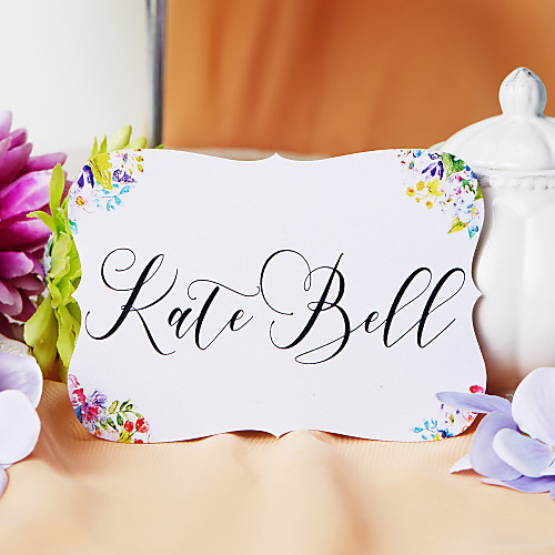 

Flat Card Wedding Invitations 50-Pack / 20-Pack - Invitations Sets Artistic Style Pearl Paper