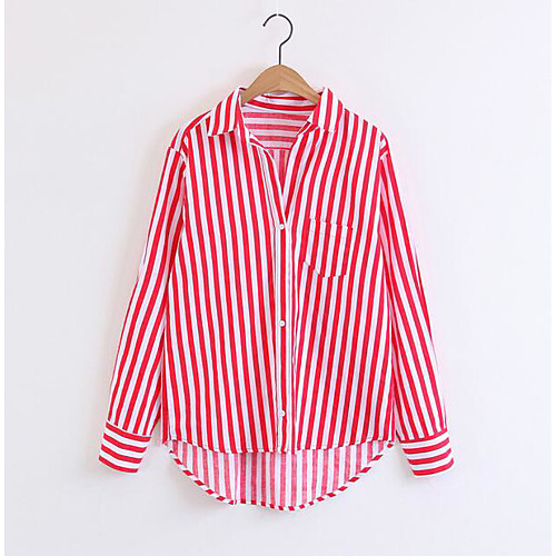 

Women's Shirt Long Sleeve Daily Tops Red