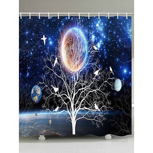 

Shower Curtains & Hooks Neoclassical Polyester Novelty Machine Made Waterproof Bathroom