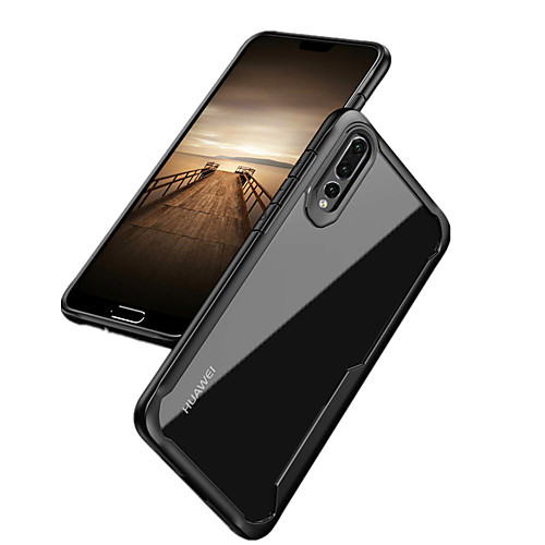 

Case For Huawei Huawei P20 / Huawei P20 Pro Shockproof Back Cover Solid Colored Hard PC