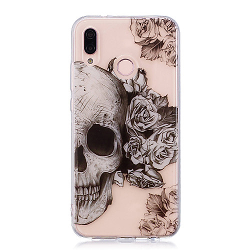

Case For Huawei Huawei P20 / Huawei P20 Pro / Huawei P20 lite IMD / Transparent / Pattern Back Cover Skull Soft TPU / P10 Plus / P10 Lite / P10