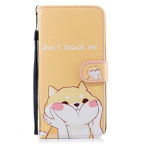 

Phone Case For Samsung Galaxy Full Body Case Leather Wallet Card S9 S9 Plus S8 Plus S8 Wallet Card Holder with Stand Dog Hard PU Leather