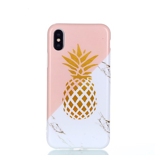 

Кейс для Назначение Apple iPhone X / iPhone 8 IMD / С узором Кейс на заднюю панель Продукты питания / Фрукты Мягкий ТПУ для iPhone X / iPhone 8 Pluss / iPhone 8