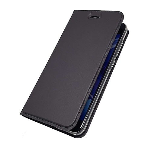 

Case For Huawei Honor 9 / Honor 8 / Honor 7X Card Holder / with Stand / Flip Full Body Cases Solid Colored Hard PU Leather