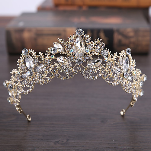 

Alloy Tiaras with Crystals 1 Piece Wedding / Special Occasion Headpiece