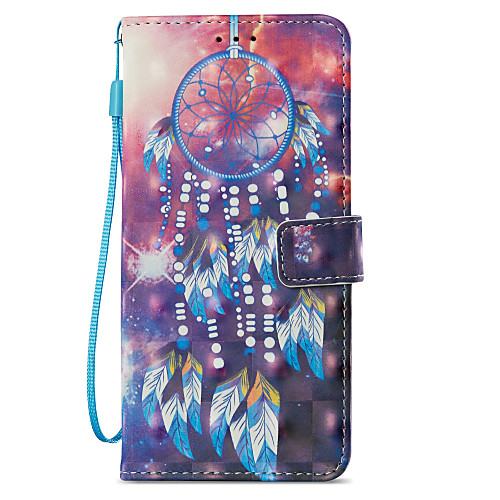 

Case For Samsung Galaxy S9 / S9 Plus / S8 Plus Wallet / Card Holder / with Stand Full Body Cases Dream Catcher Hard PU Leather